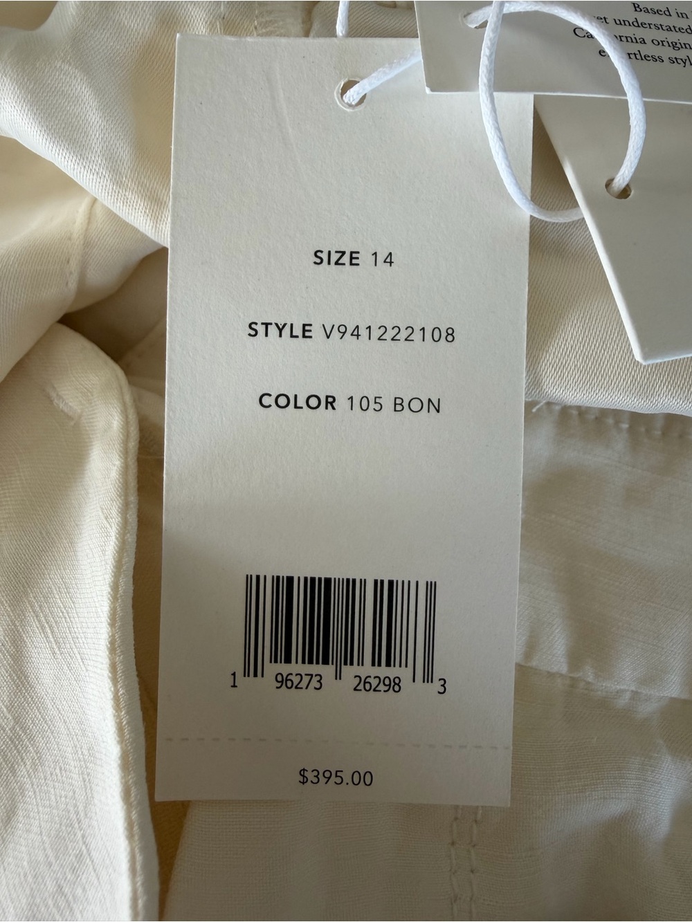 Vince Ivory Bone Wide-Leg Cargo Pants - Picture 7 of 8